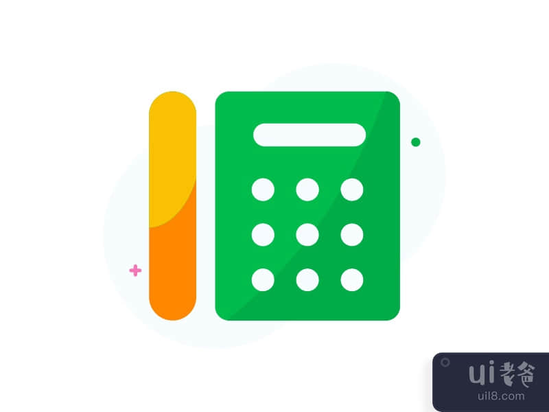 Telephone flat icon