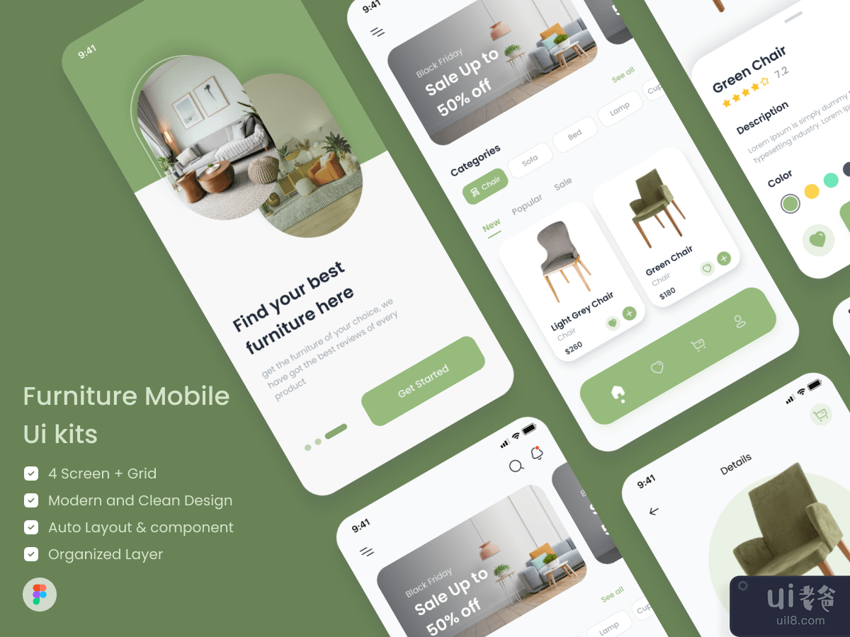 Furnic- Furniture Mobile App Ui Kits