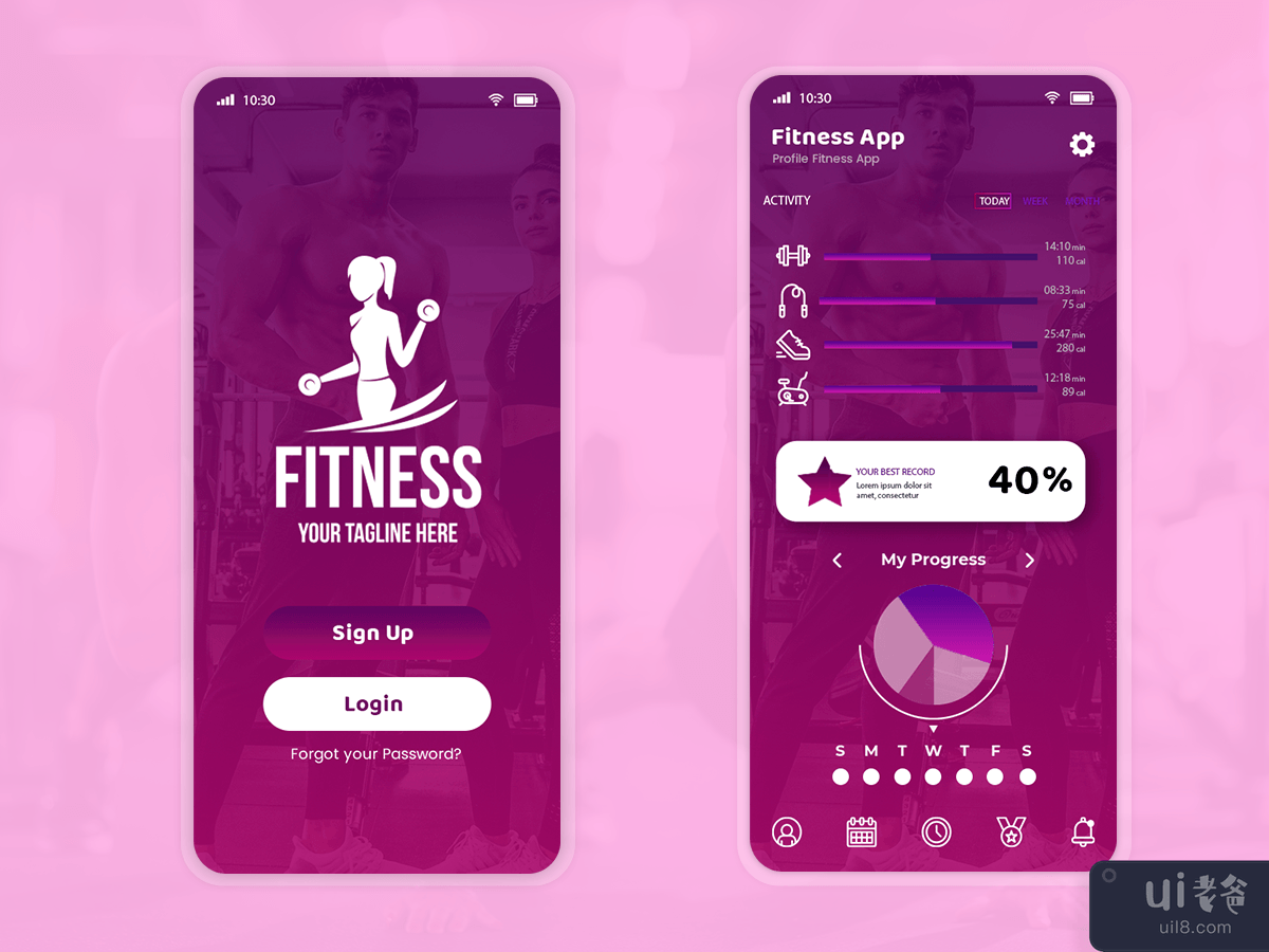 健身移动应用(Fitness mobile app)插图1