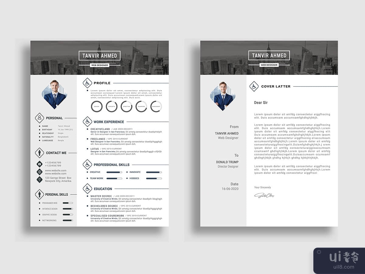 Infographic Resume & Cover Letter