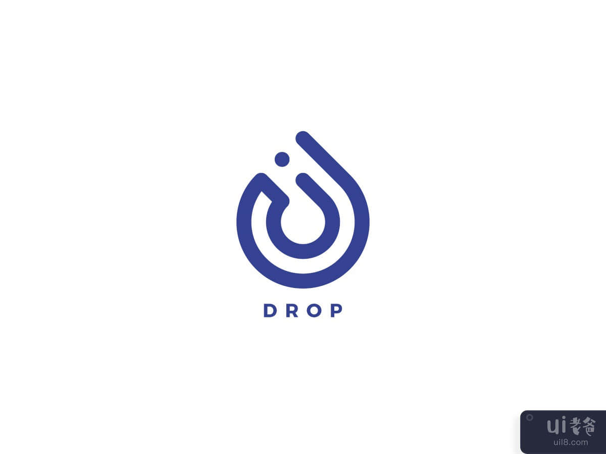 Drop Vector Logo Design Template