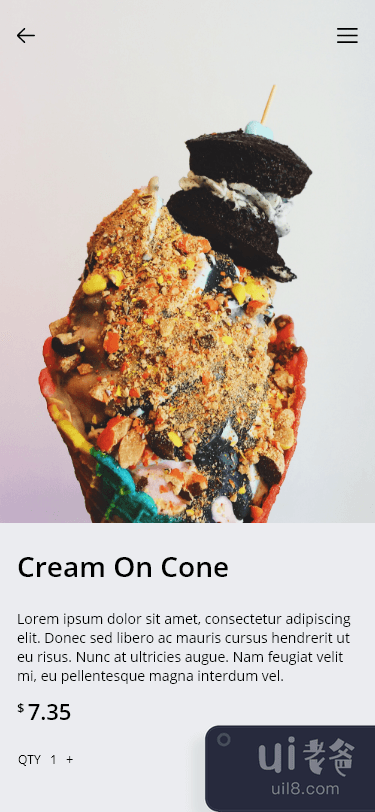 冰淇淋应用程序概念(Ice cream app concept)插图1