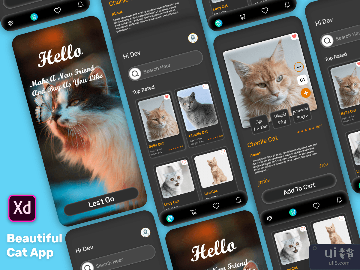 美丽的猫应用程序(Beautiful Cat App)插图