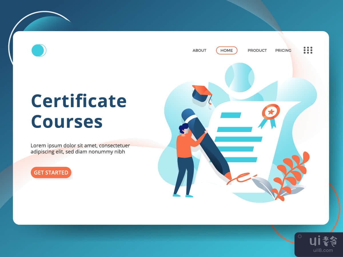 Landing Page Certificate Courses