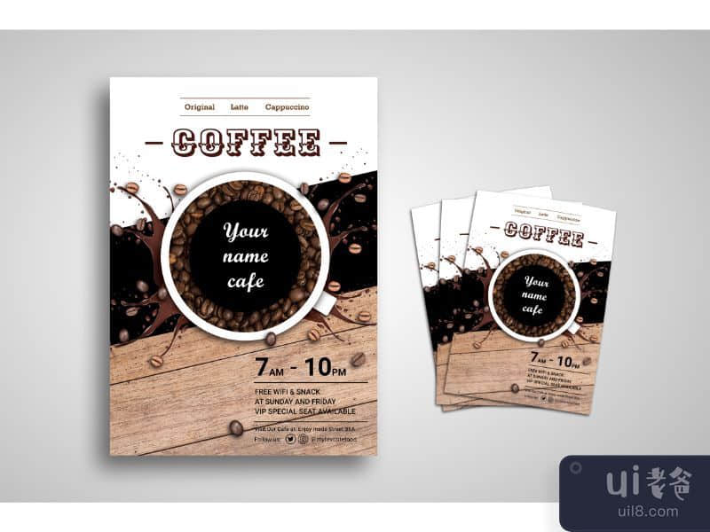Flyer Template Coffee Mix