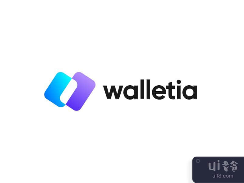 W字母标志-钱包标志-金融标志设计(W letter logo - wallet logo - finance logo design)插图