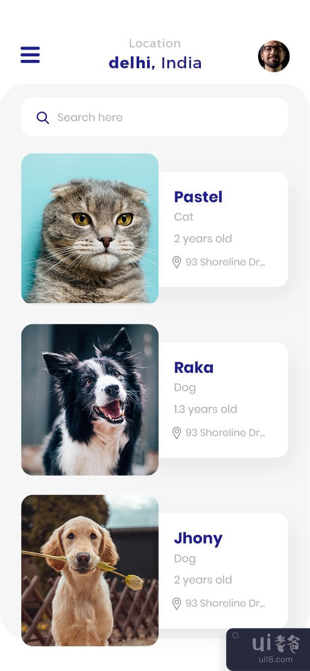 宠物收养应用程序(Pets Adoption app)插图1