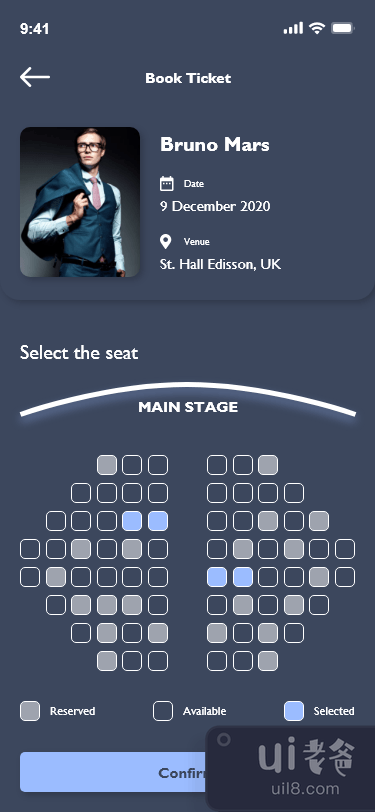 活动门票用户界面(Event Ticket UI)插图2