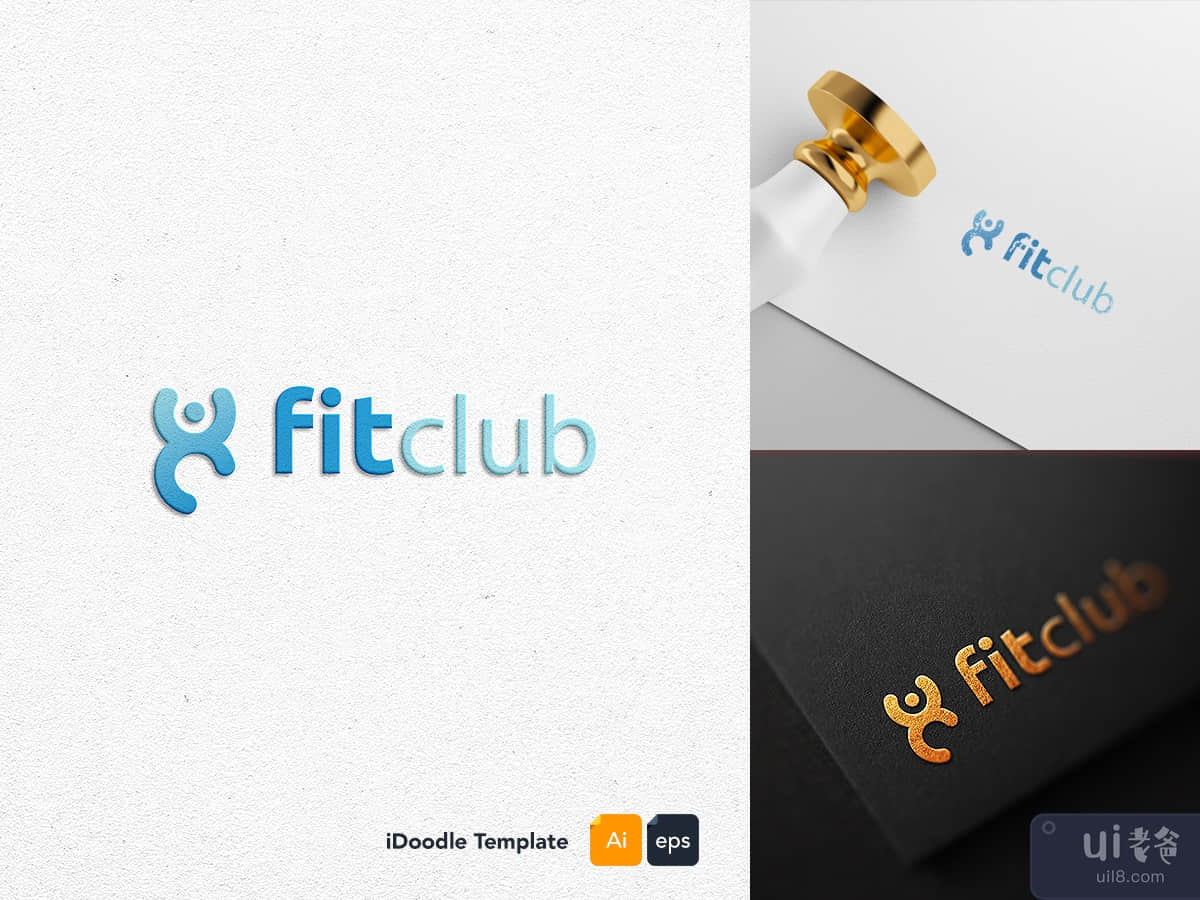 Fitclub logo template