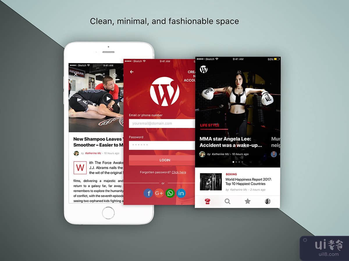 报纸、博客和杂志移动应用程序(Newspaper, Blog & Magazine Mobile App)插图2