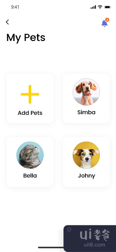 宠物诊所 iOS App 样机设计(Pet Clinic iOS App Mockup Design)插图