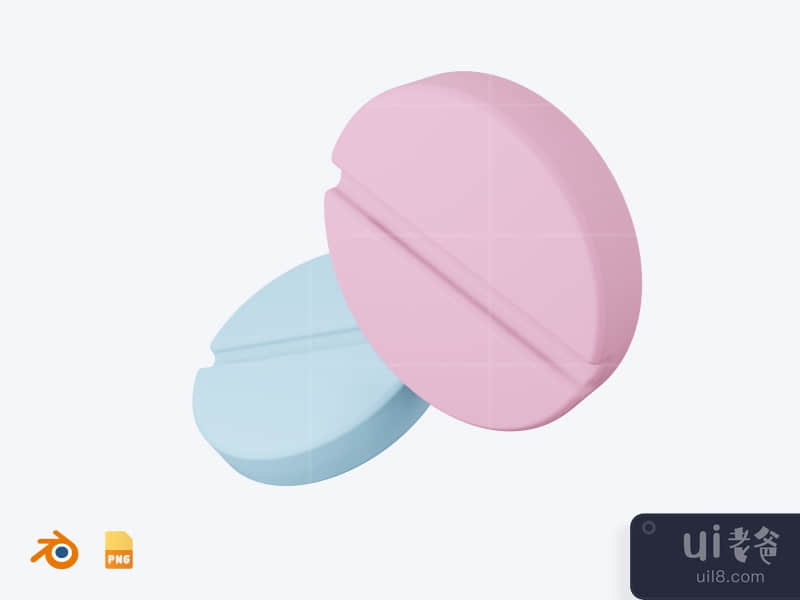 Pill - 3D Medical Health icon pack