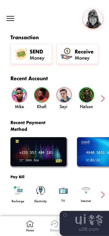 支付平台界面(Payment platform UI)插图