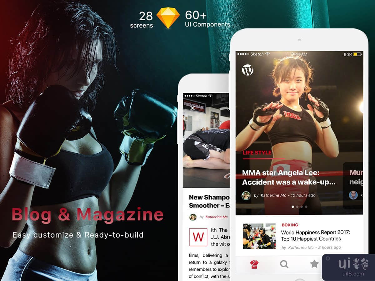 报纸、博客和杂志移动应用程序(Newspaper, Blog & Magazine Mobile App)插图3