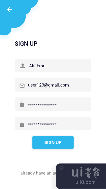 登录和注册页面 Android(Sign in and Sign Up page Android)插图