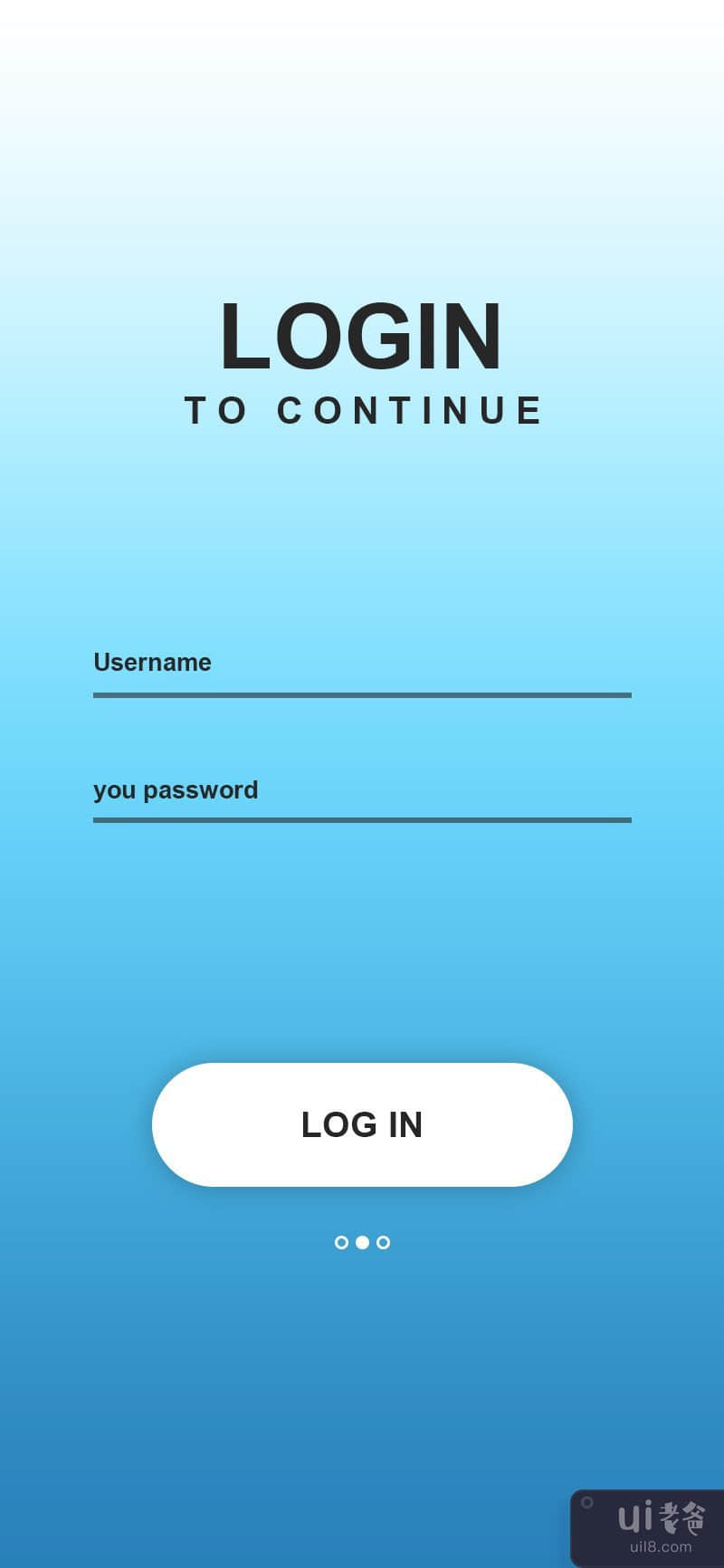 登录应用界面(login App UI)插图