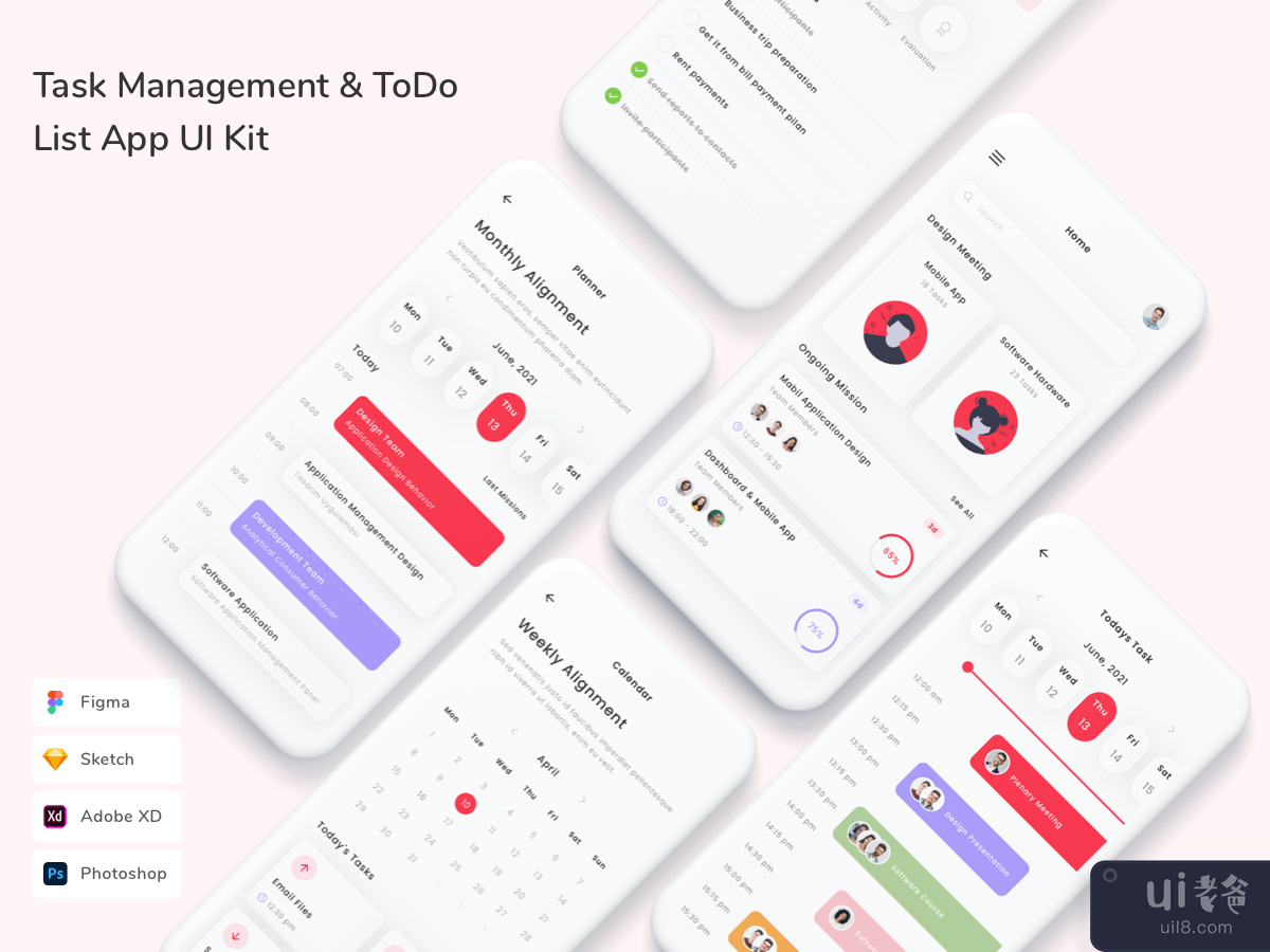 Task Management & ToDo List App UI Kit