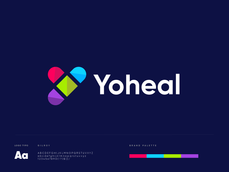Y Letter Logo - Modern Medical Logo - Yoheal Logo Design