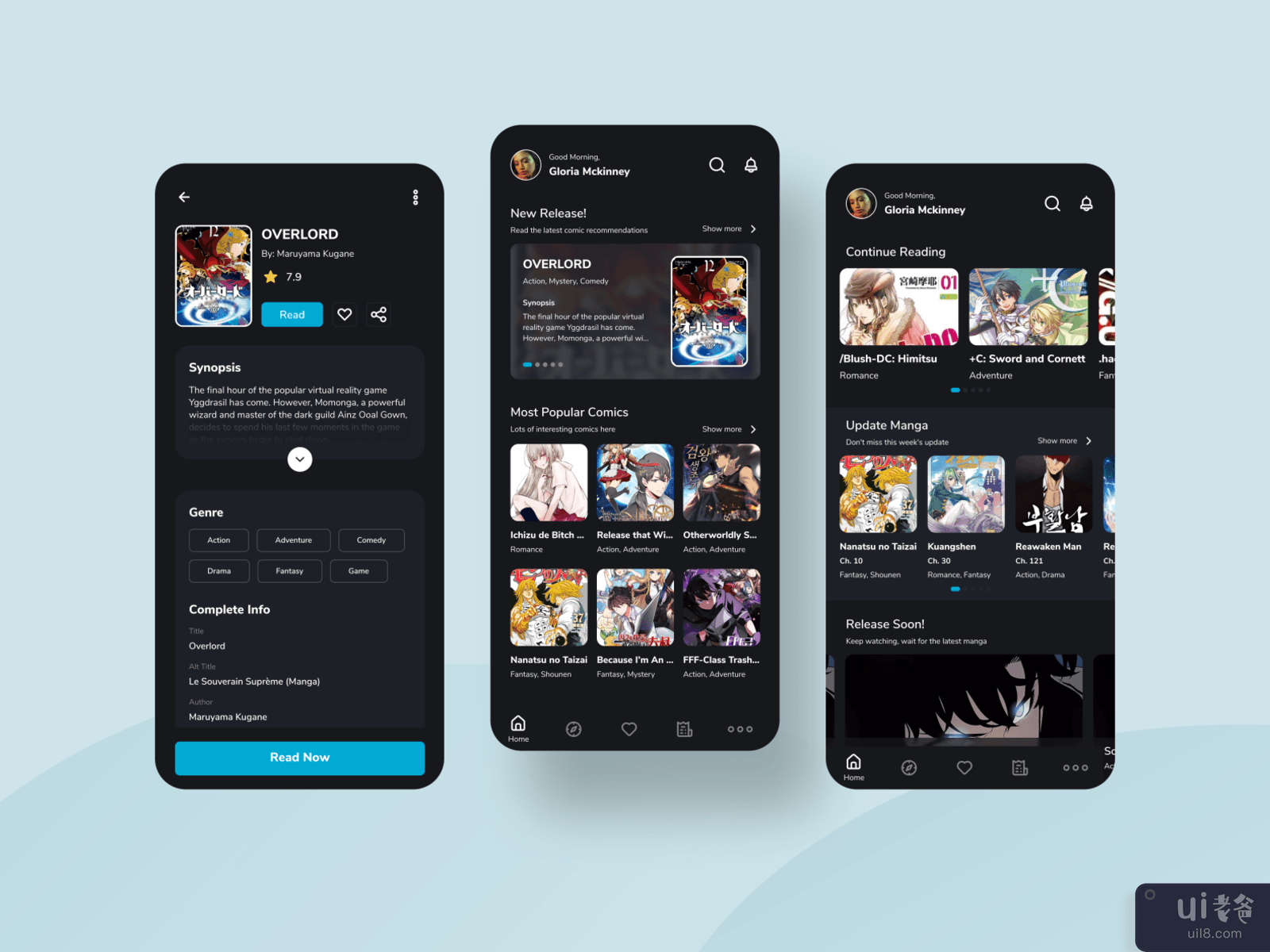 Comic Apps - UI Design