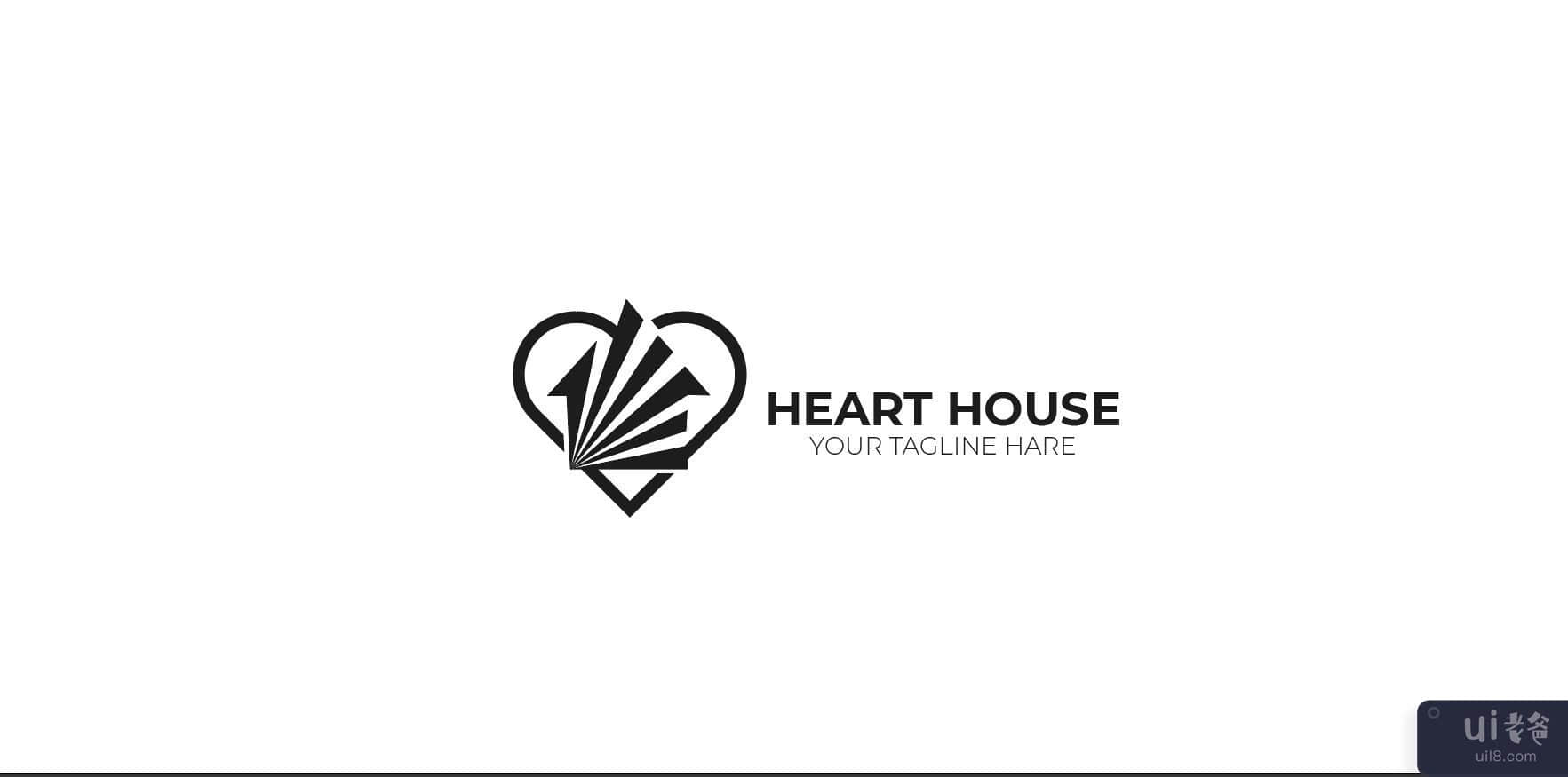 心之家徽标(Heart House logo)插图
