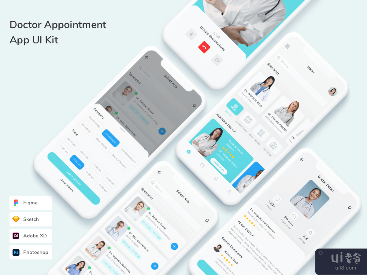 Doctor Appointment App UI Kit