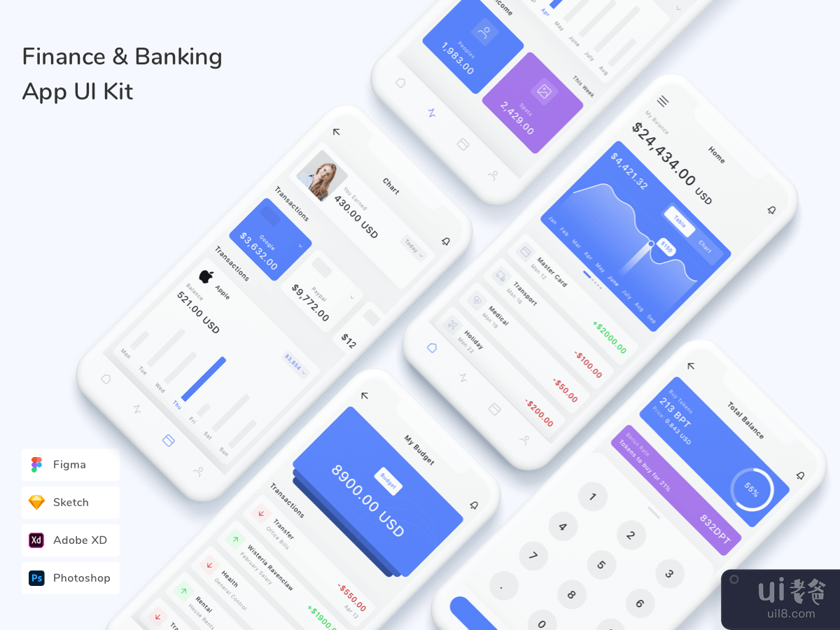 Finance & Banking App UI Kit