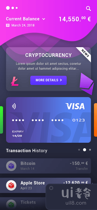 加密货币移动应用程序设计(Cryptocurrency Mobile App Design)插图