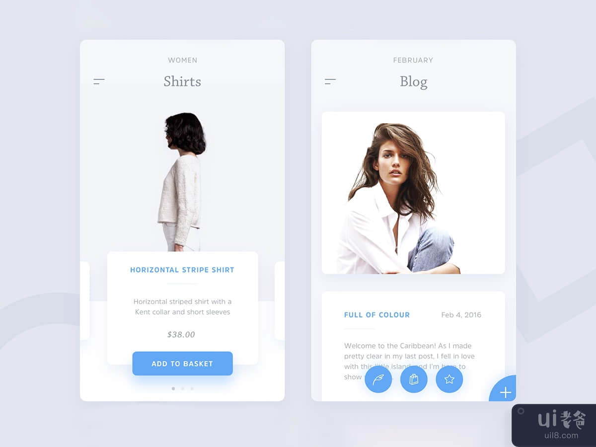 Ecommerce - Blog Fashion App Template