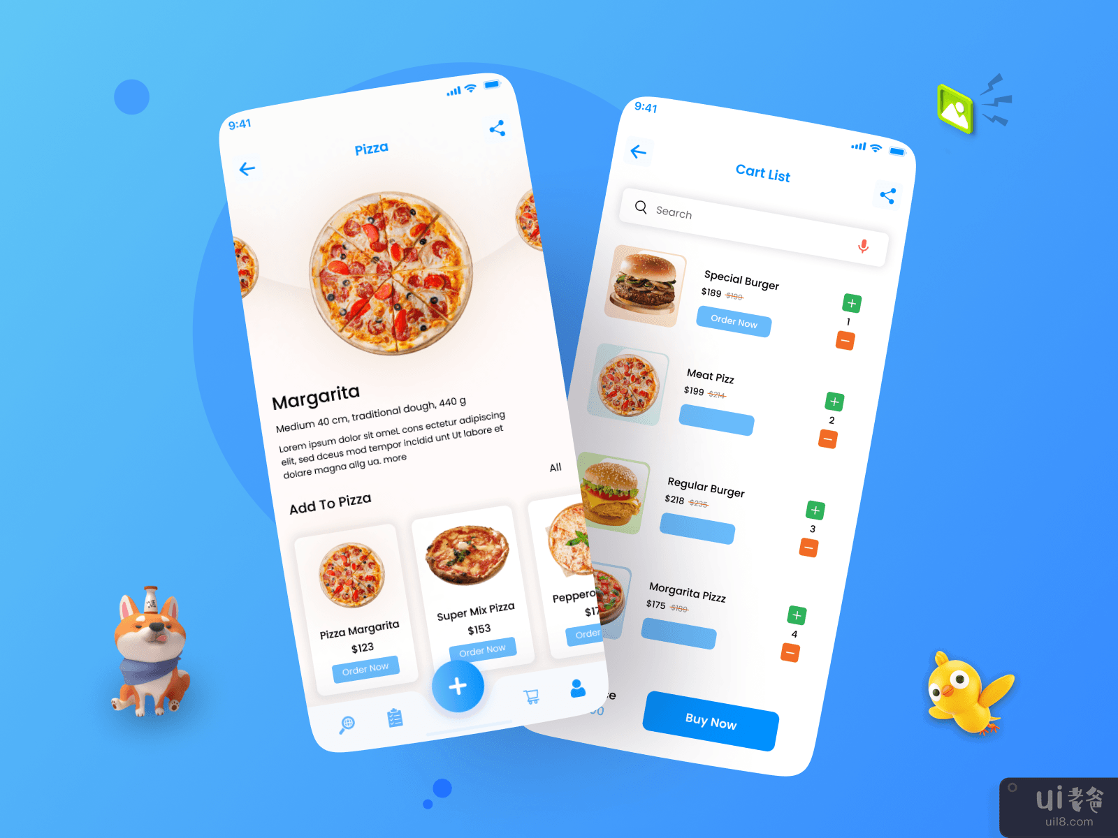 Pizza Delivery - UI Mobile app