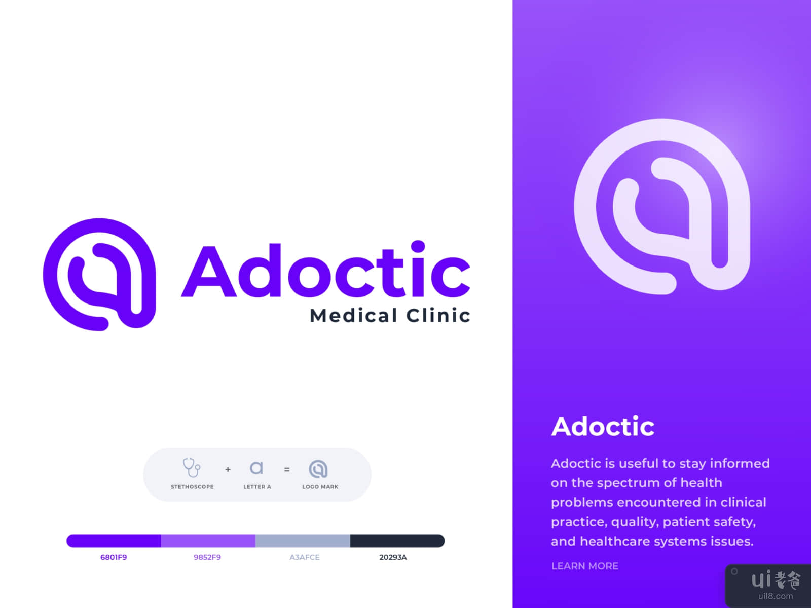 Adoctic Logo Design || logo design for Medical Clinic