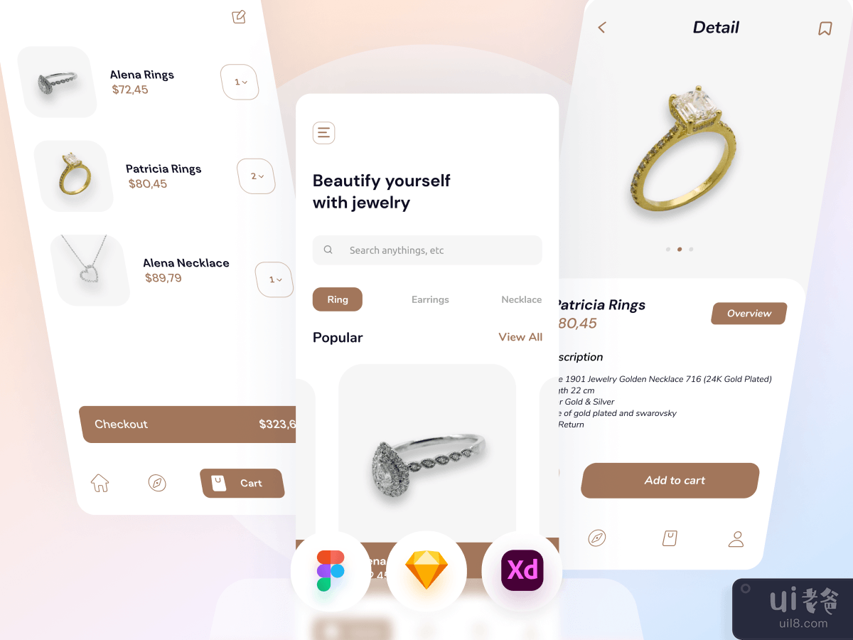珠宝店流动应用程式(Jewelry Shop Mobile App)插图2