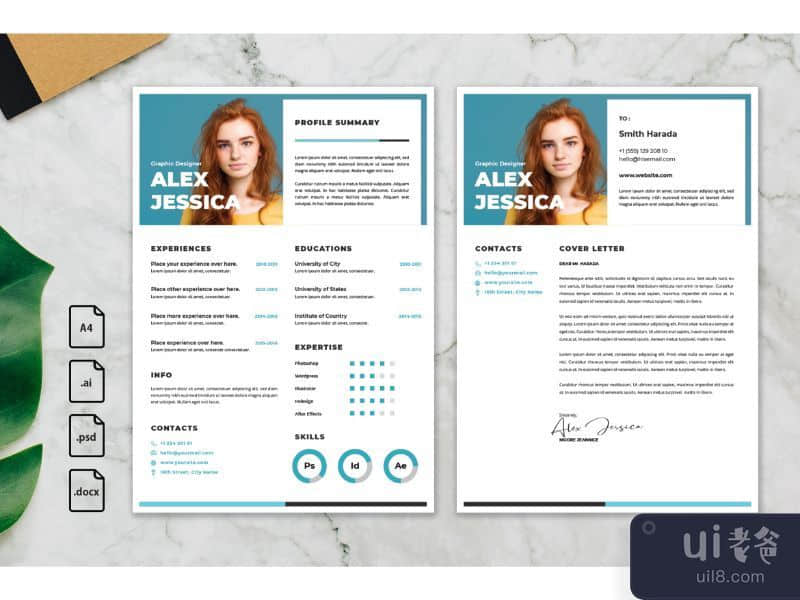 CV Resume Graphic Designer Profile 21