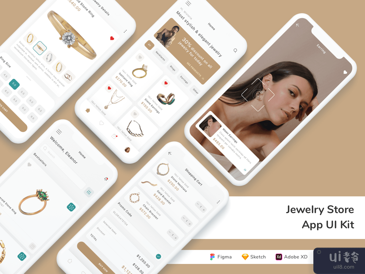 Jewelry Store App UI Kit