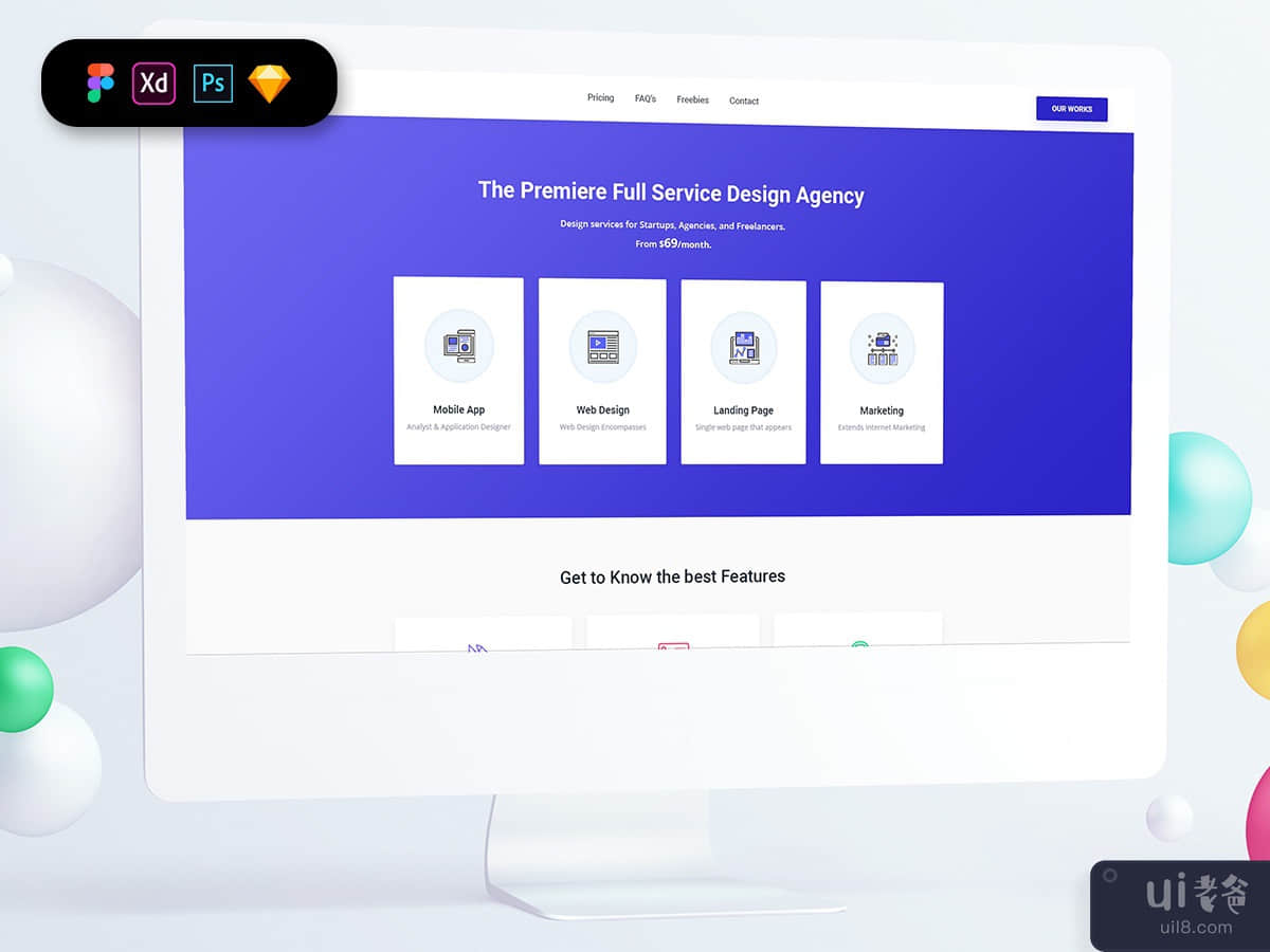 Design Agency Landing Page Template