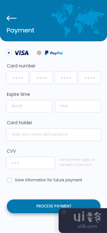 支付应用程序的几个屏幕(Couple screens for Payment app)插图1