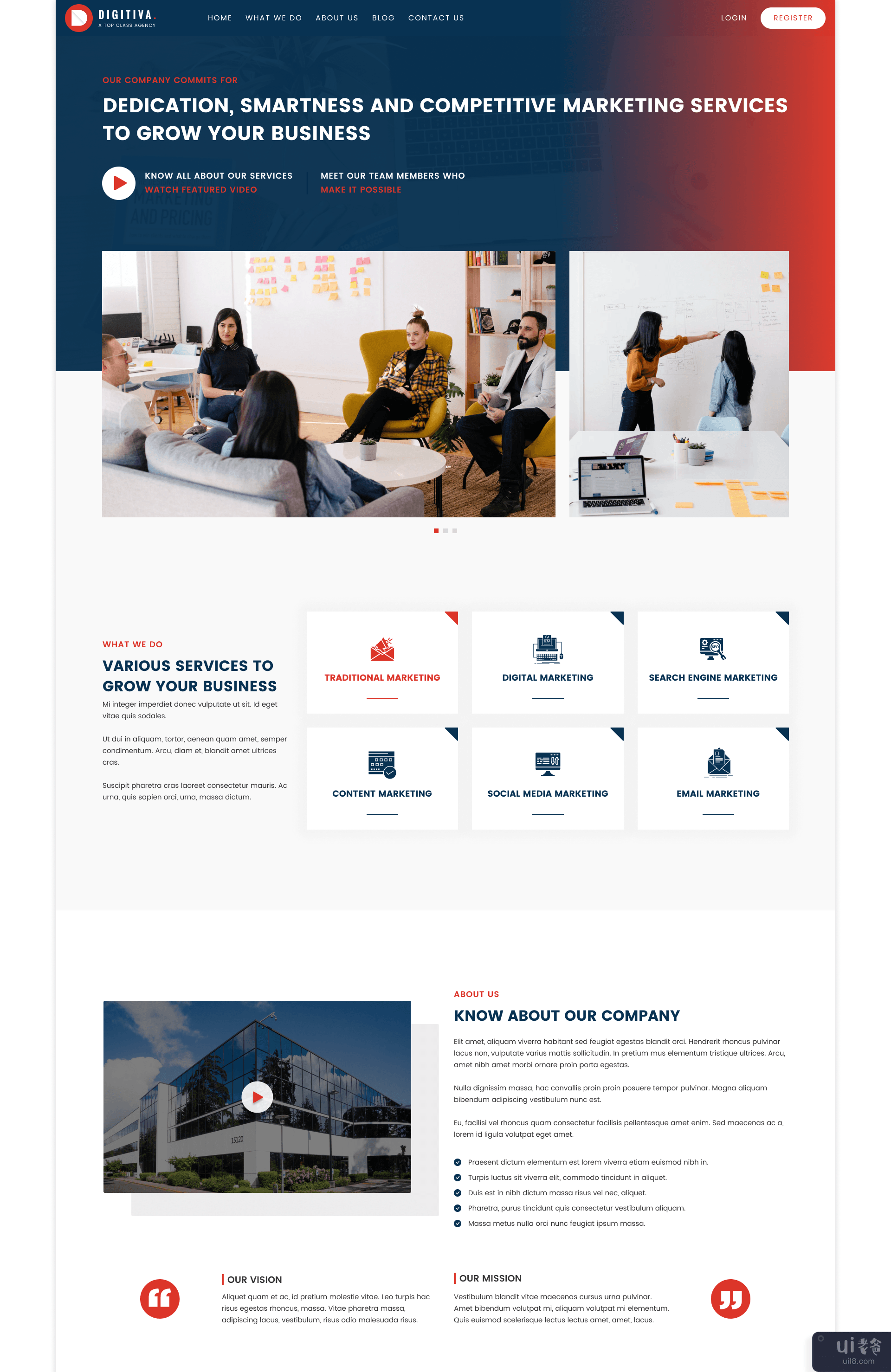 DIGITIVA - 营销代理 |单页企业设计 |无花果(DIGITIVA - Marketing Agency | Single Page Corporate Design | Figma)插图