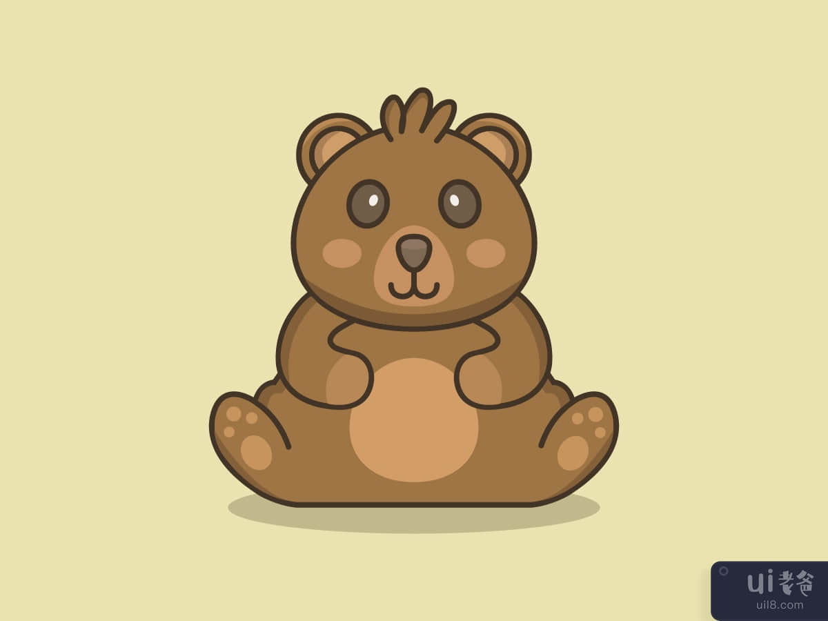 Bear illustrated