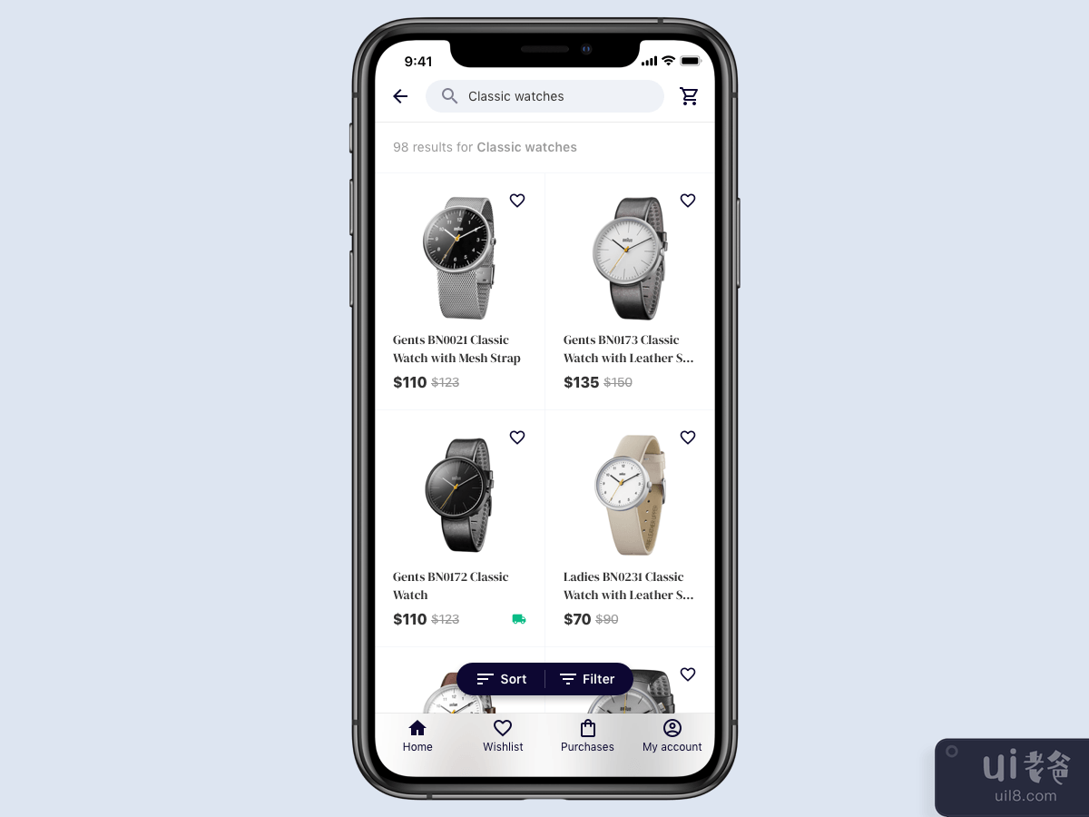手表电商应用(E-commerce app for watches)插图1