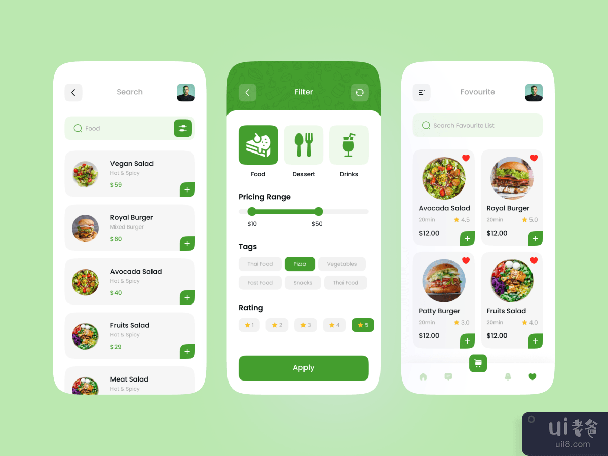 杂货店移动应用程序 - iOS UI 套件(Grocery Shop Mobile App - iOS UI Kit)插图4