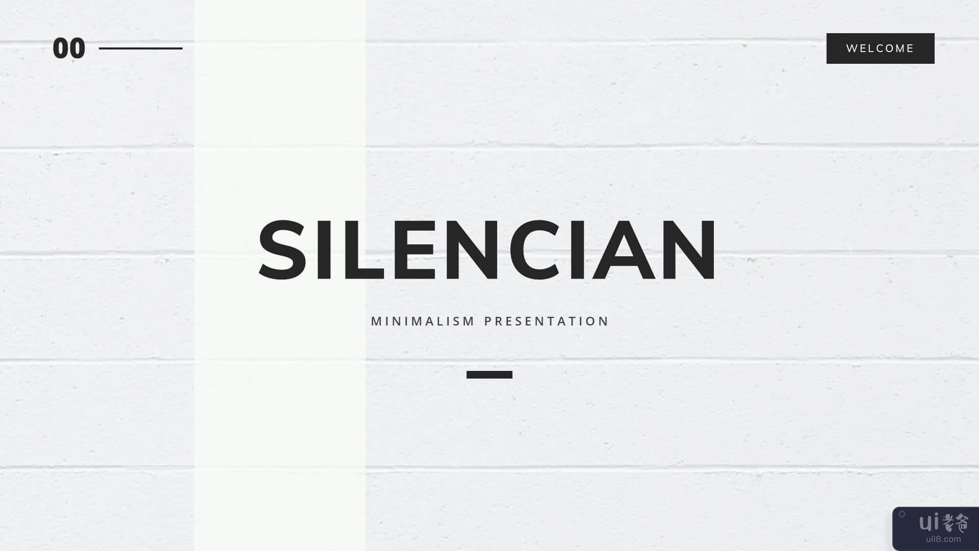 Silencian - 现代极简主义的PowerPoint模板(Silencian - Modern Minimalist PowerPoint Template)插图1