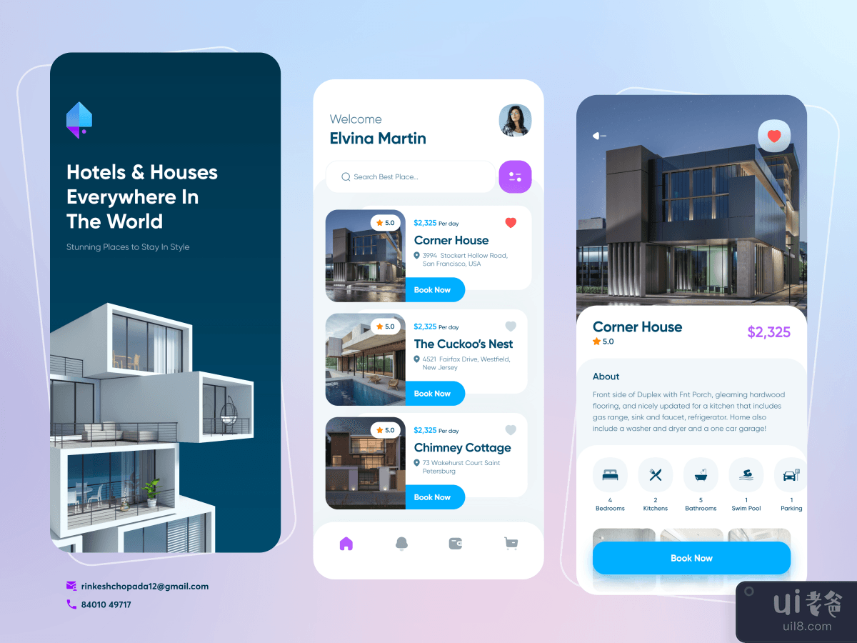 Rental platform for House and Hotel booking