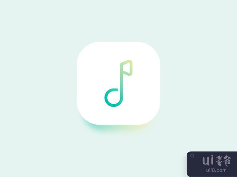 Music app logo vector 