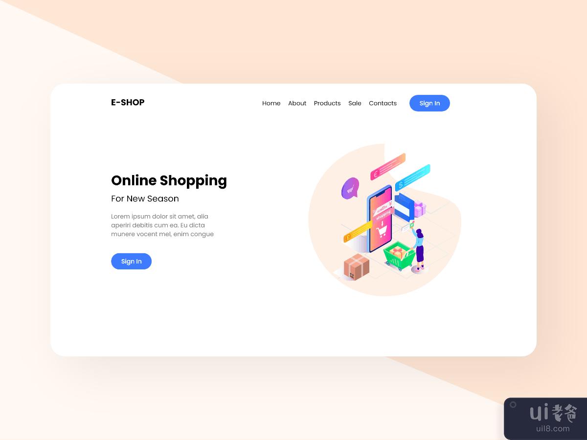 E-Shop Landing Page