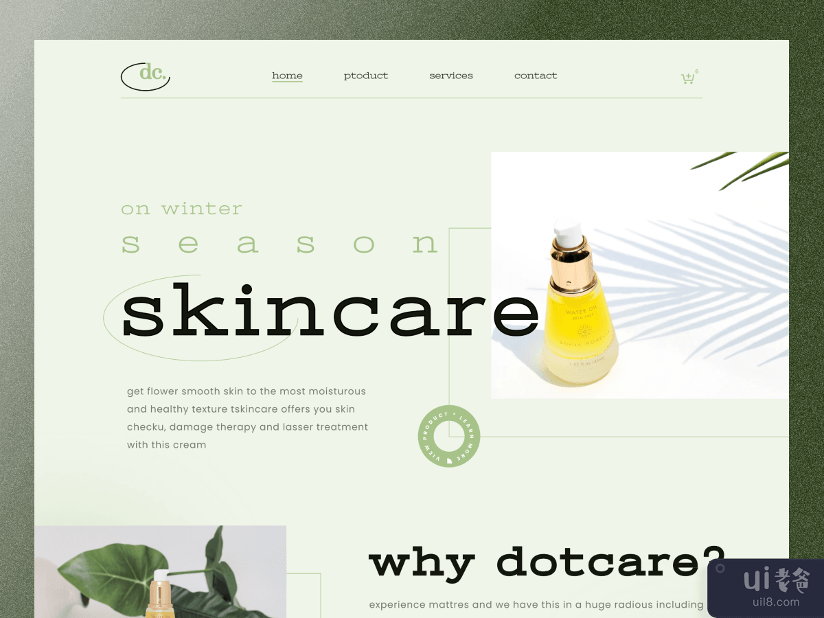 Dotcare - Skin Product Homepage