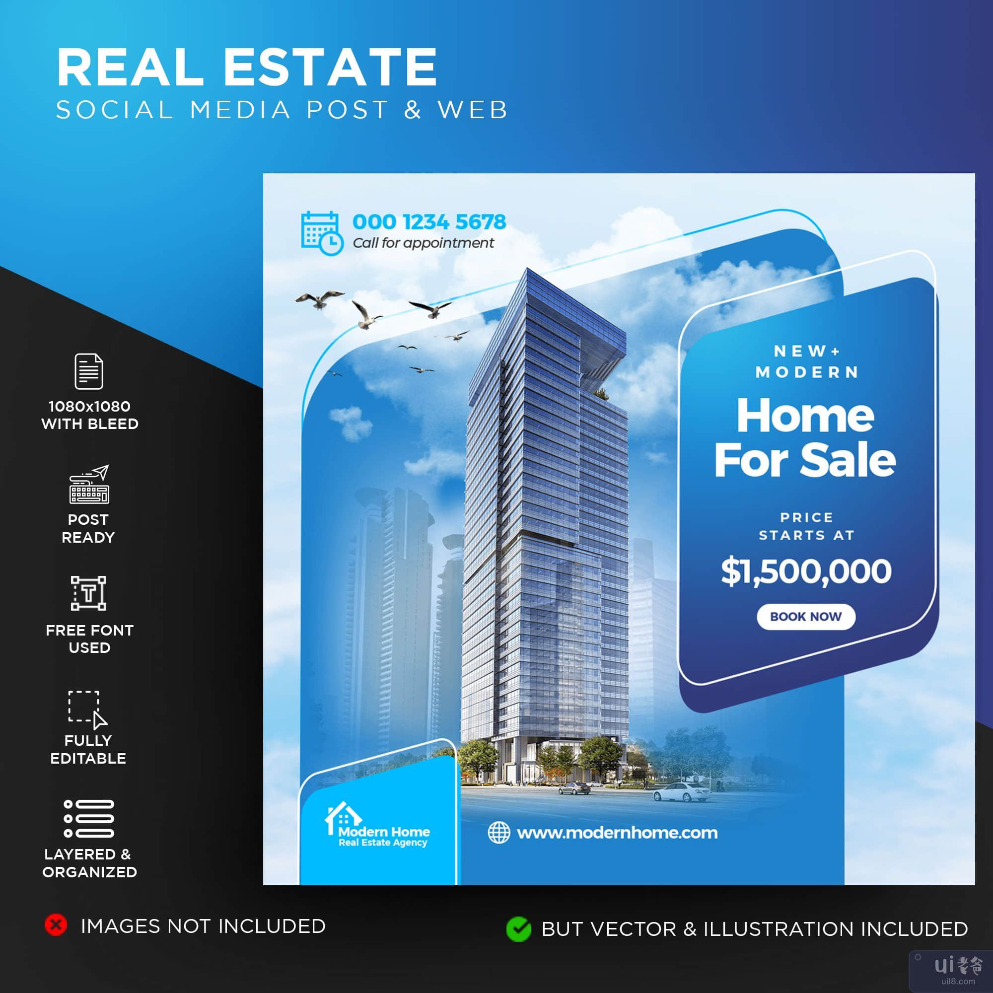 房地产传单(Real Estate Flyer)插图