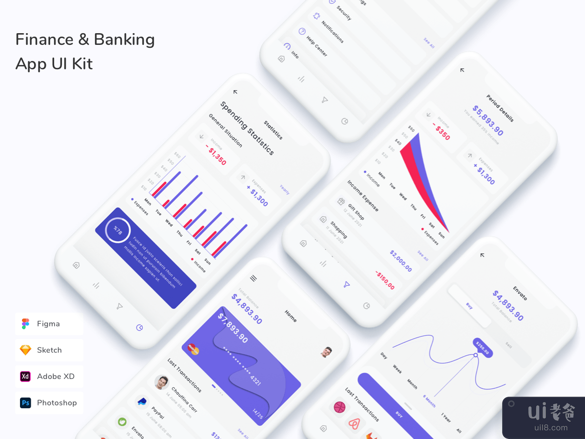 Finance & Banking App UI Kit