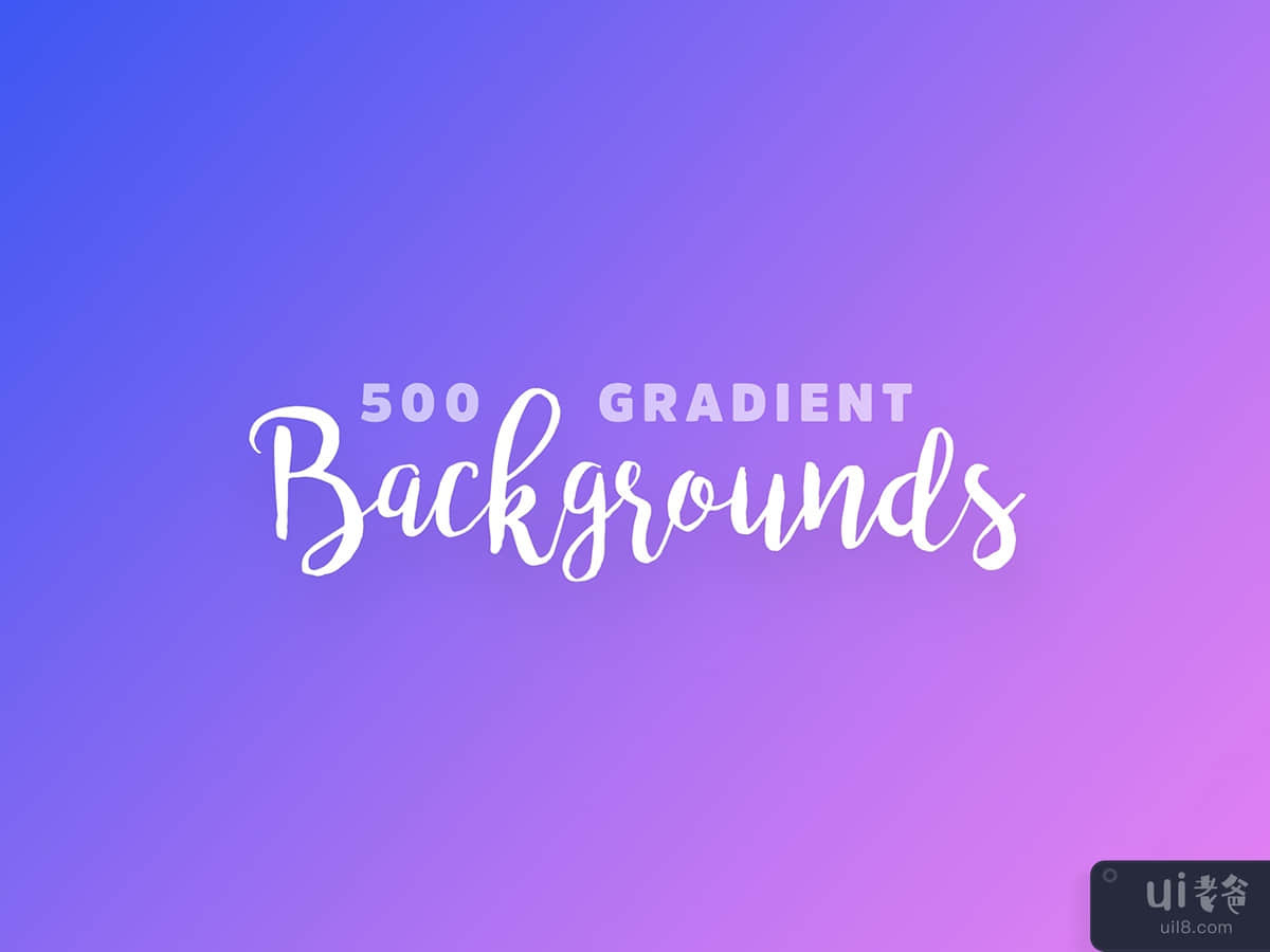 500 Gradient Backgrounds