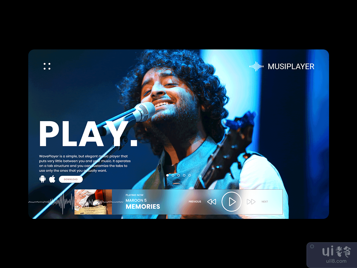 Music Player Web UI Concept