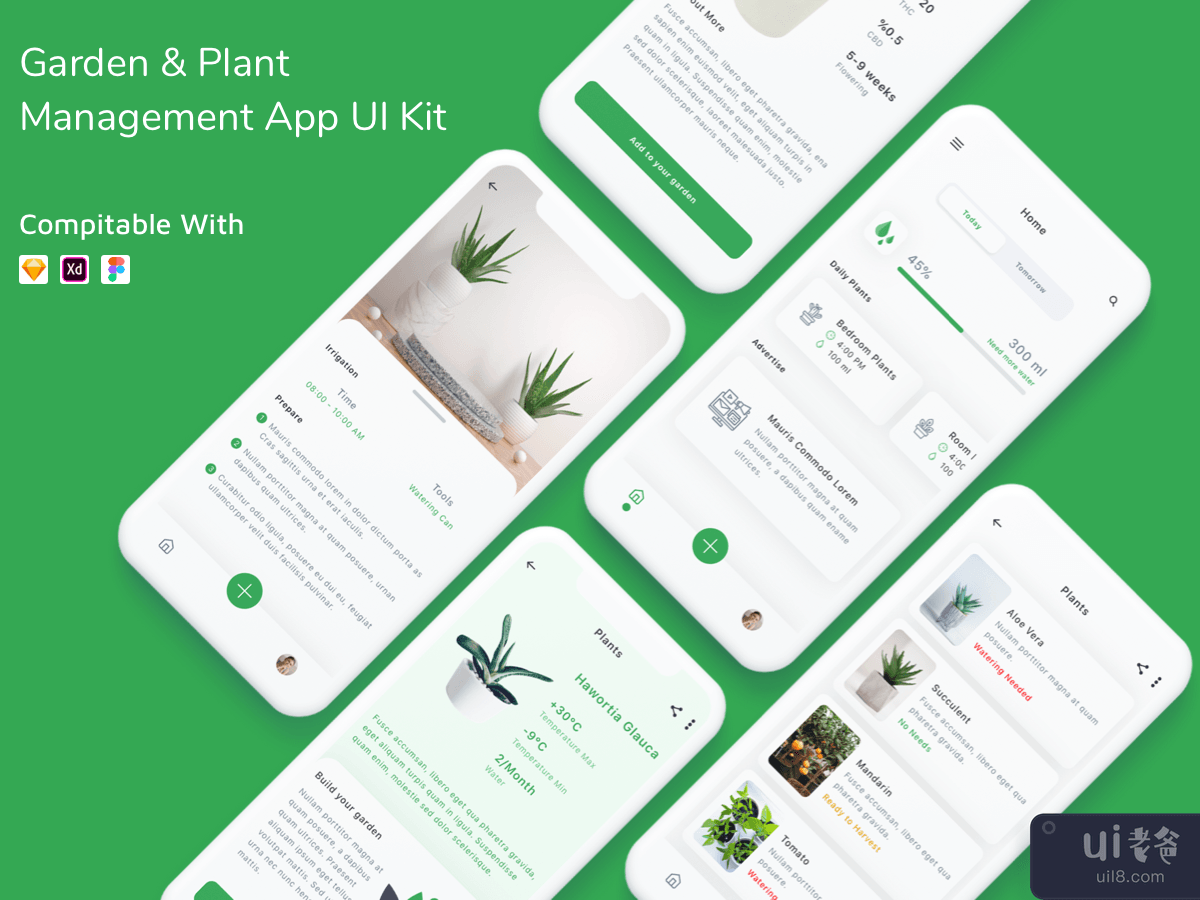 Garden & Plant Management App UI Kit