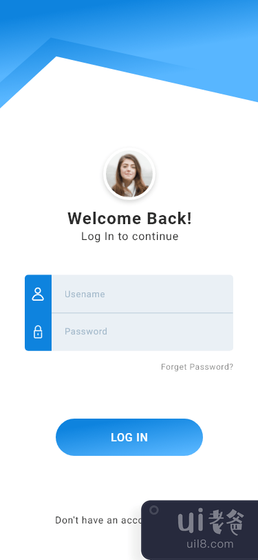 登录并选择性别应用屏幕(Sign In & Select Gender App Screen)插图2